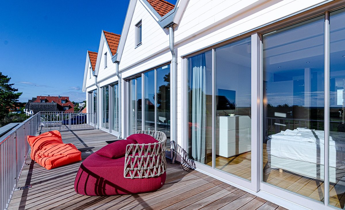 Terras flat 5 en 6, © Hiddenseezimmer