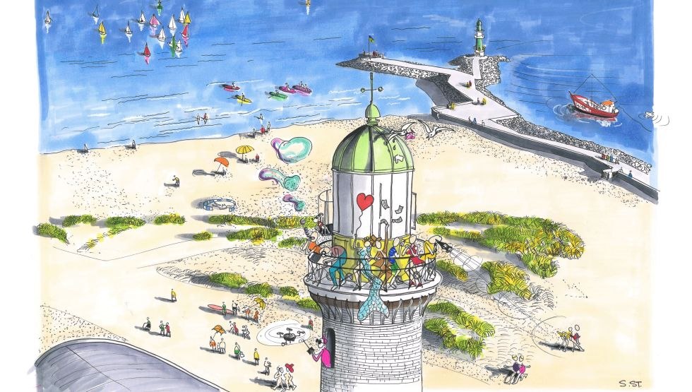at the Warnemünde lighthouse, © Sebastian Stave