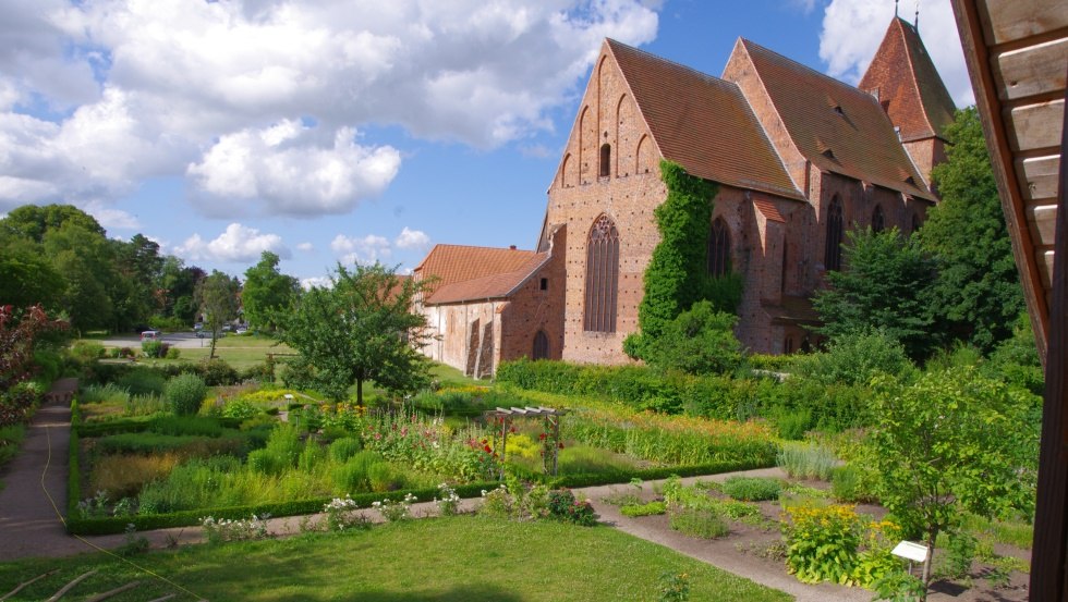 Uitzicht op de kloostertuin, © Klosterverein Rehna e.V.