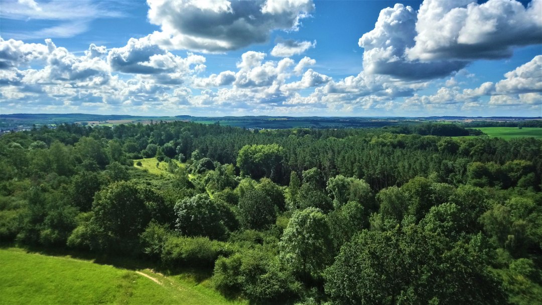 Widok krajobrazu z pomnika, © Jana Koch Widok krajobrazu z pomnika, © Jana Koch