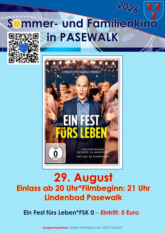 Affiche: een feest voor het leven // © Stadt Pasewalk Affiche: een feest voor het leven // © Stadt Pasewalk