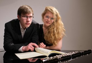 Meret Louisa Vogel (Flöte) und Stefan Möbius (Klavier) // © Matthias Ellinger Meret Louisa Vogel (Flöte) und Stefan Möbius (Klavier) // © Matthias Ellinger
