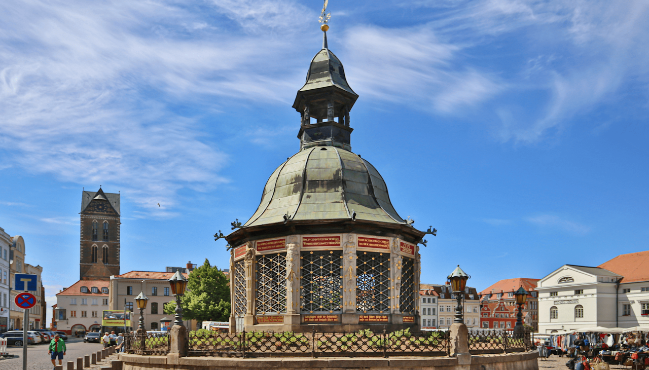 Sztuka wodna hanzeatyckiego miasta Wismar, &copy; TMV/Gohlke