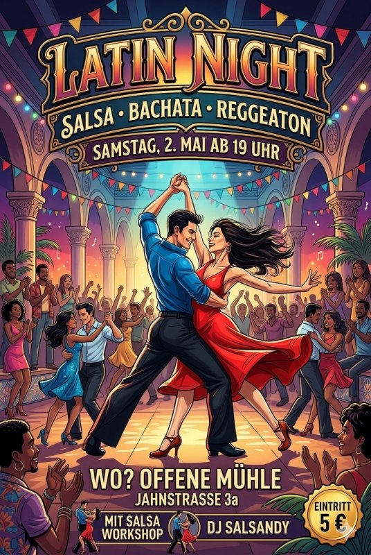 Latin Night at the Open Mill // &copy; Offene M&uuml;hle