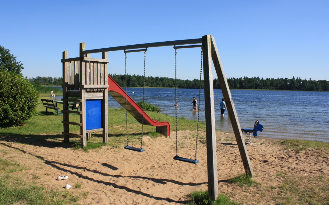 Zwemzone op camping Krakower See, © Touristinformation Krakow am See