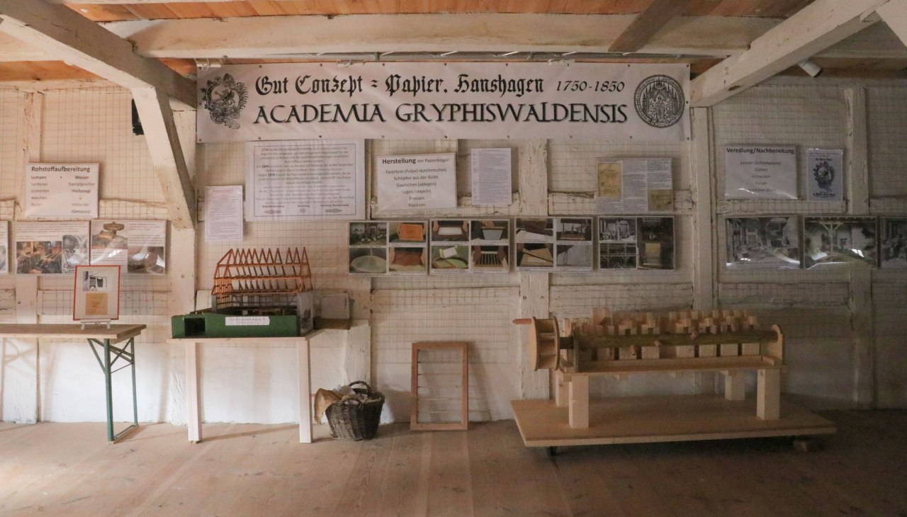 "100 jaar papierfabriek Hanshagen"., © Oskar Gladis, Verein Wassermühle Hanshagen e.V. "100 jaar papierfabriek Hanshagen"., © Oskar Gladis, Verein Wassermühle Hanshagen e.V.