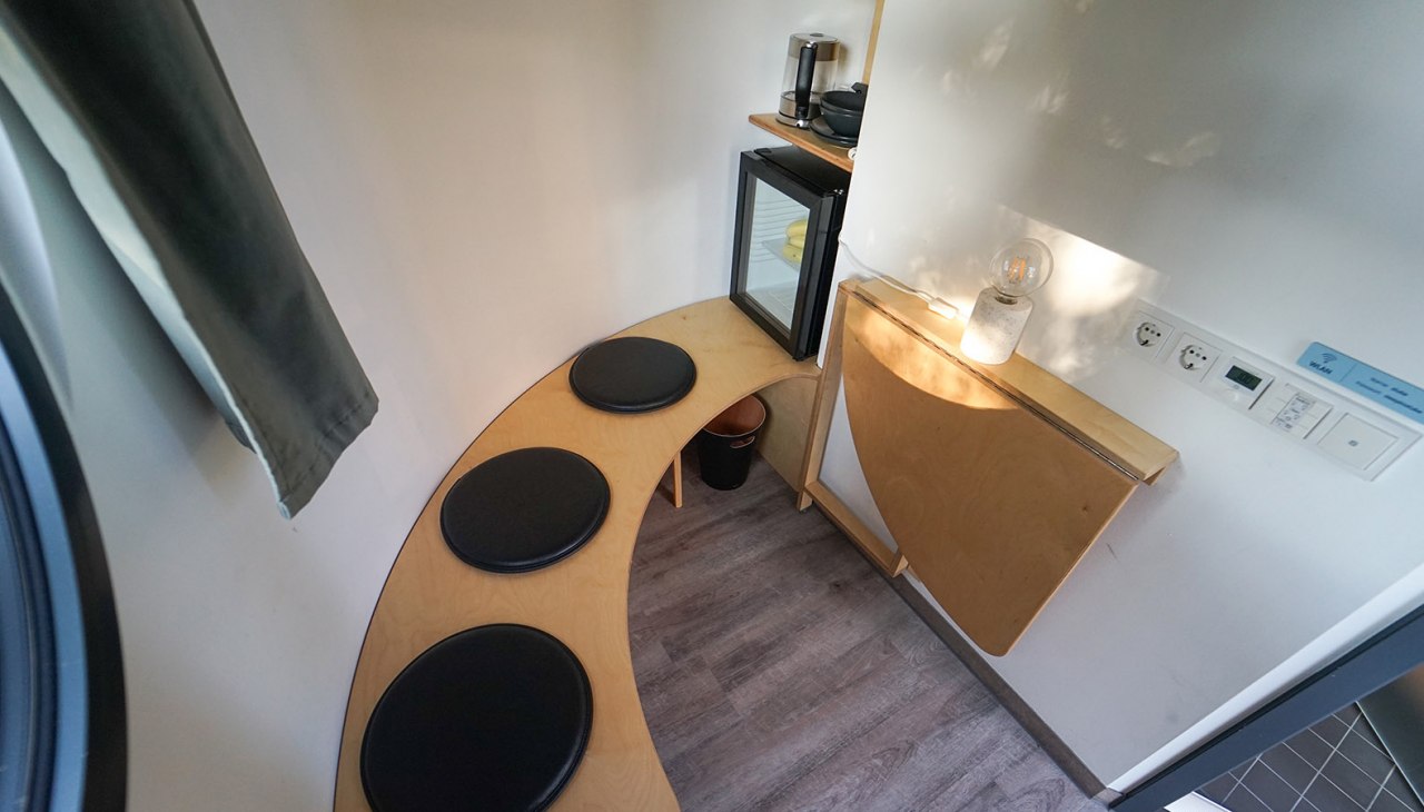 Lounge in the slube hotel with modern layout, © slube