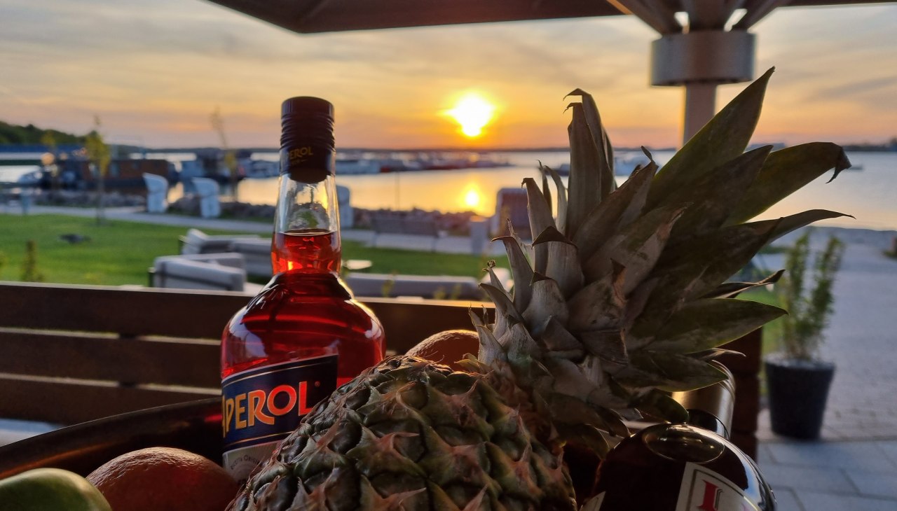 Taras zewnętrzny, &copy; Marem&uuml;ritz Yachthafen Resort