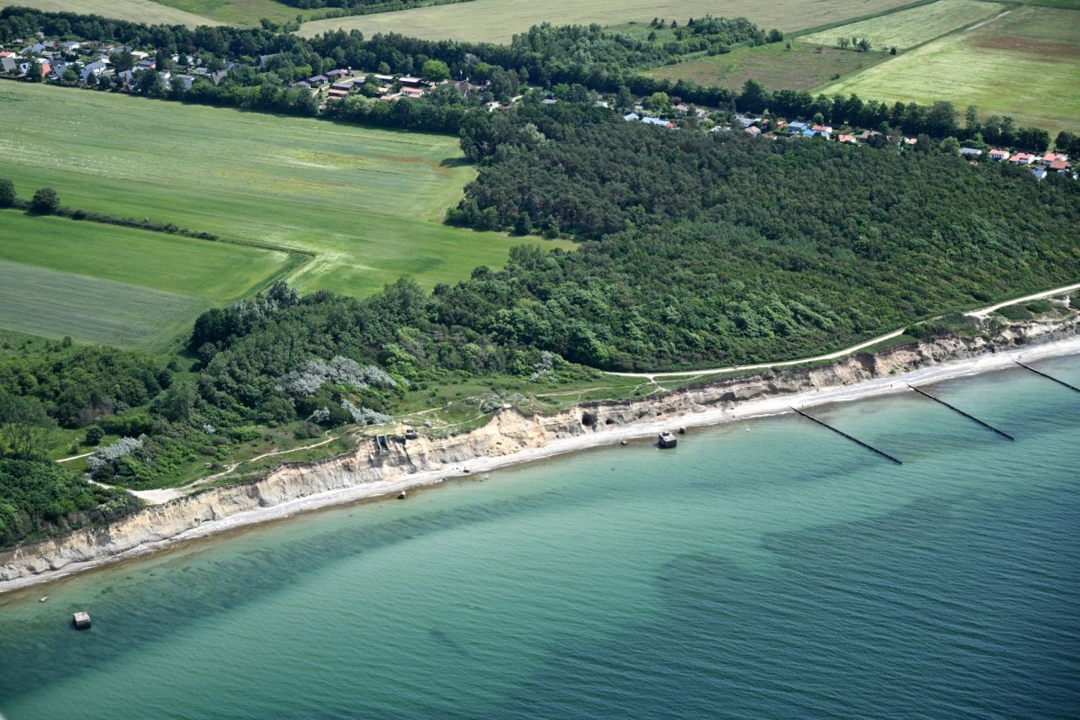 Gezicht in vogelvlucht op Hohes Ufer, © FALCON CREST AIR Gezicht in vogelvlucht op Hohes Ufer, © FALCON CREST AIR