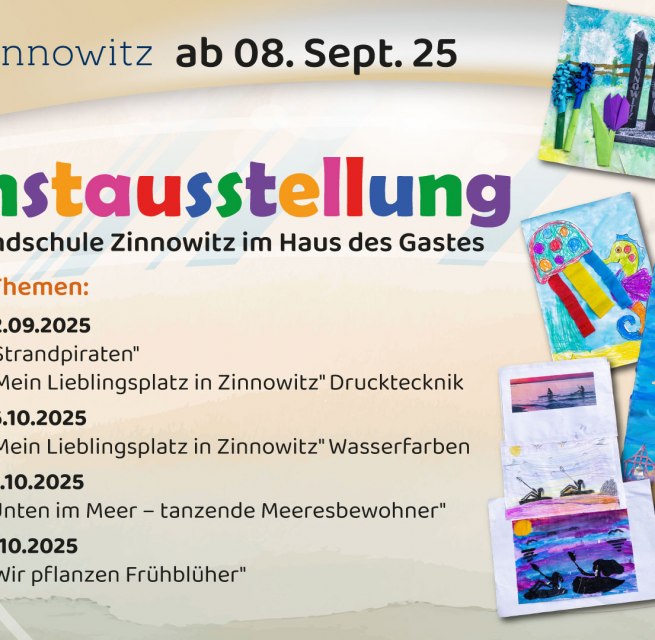 © Kunstausstellung der Grundschule Zinnowitz im Haus des Gastes