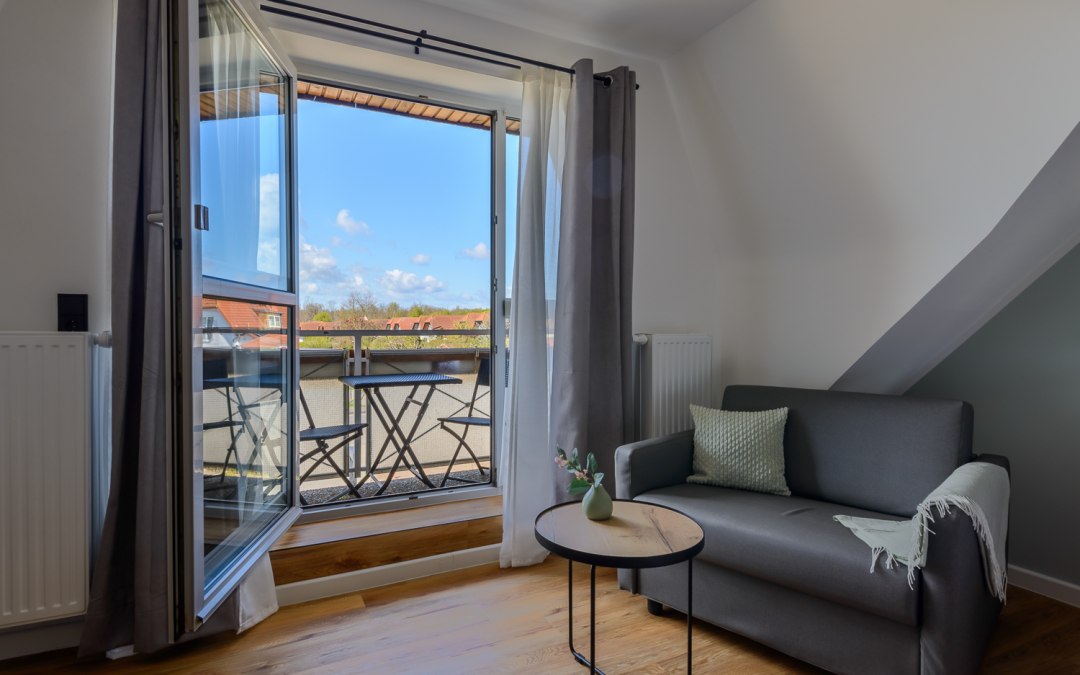 Tweepersoonskamer met balkon, © Landhaus Nienhagen