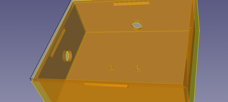 3D Ansicht einer Box in FreeCAD // &copy; Hacklabor.de