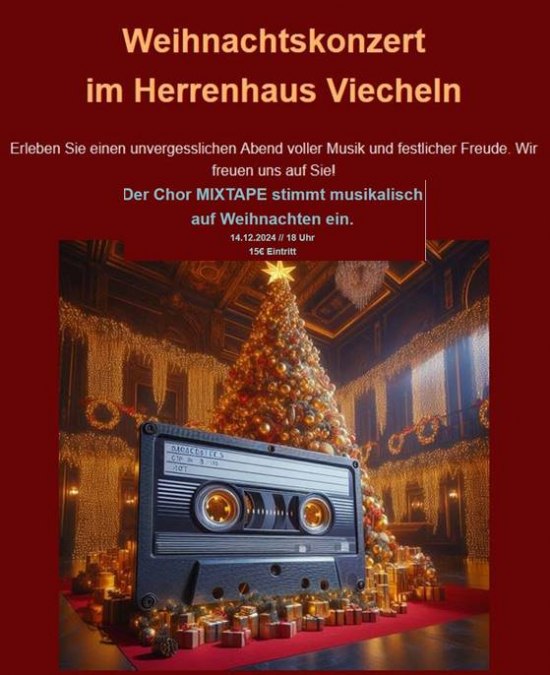 Kerstconcert in het landhuis Viecheln, © CHOR MIXTAPE
