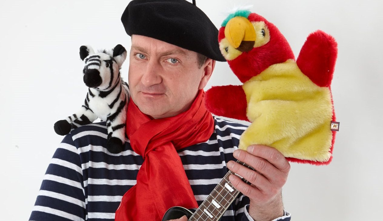 Fridolin Kolorowa "Zebra i papuga", © Eric Tschernow