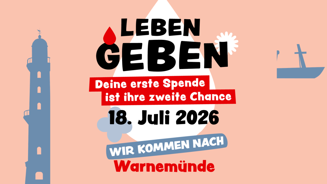 GIVING LIFE - Your first donation is their second chance. // &copy; DRK-Blutspendedienst NSTOB