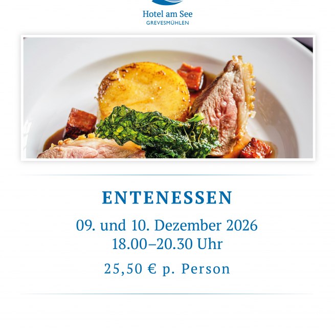 Knusprig gebratene Ente auf Teller, mit Rotkohl, Klößen und Sauce, appetitlich angerichtet. // © spreepiraten® Knusprig gebratene Ente auf Teller, mit Rotkohl, Klößen und Sauce, appetitlich angerichtet. // © spreepiraten®