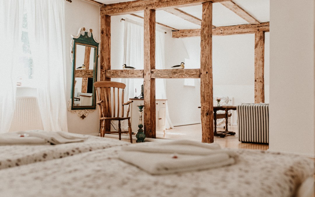 Gezellige vakantiewoningen ingericht in landhuisstijl in het landhuis Krimvitz, © Gutshaus Krimvitz