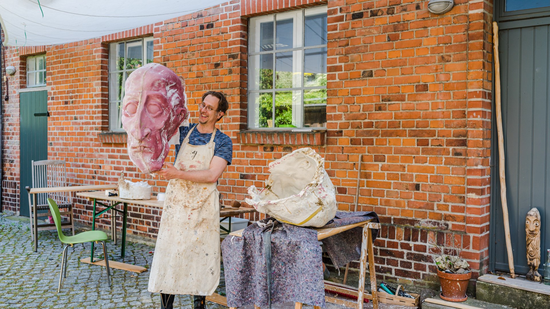 Wygląda dość makabrycznie: Maska Nosferatu autorstwa Larsa Maué z Wismaru. // © MV-T/Tiemann Wygląda dość makabrycznie: Maska Nosferatu autorstwa Larsa Maué z Wismaru. // © MV-T/Tiemann