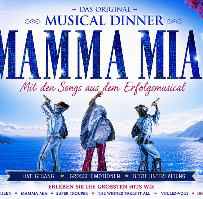 Musical Dinner (Das Original)MAMMA MIA!... mit den legendären Songs aus dem Erfolgsmusical! // © Musical Dinner (Das Original) Musical Dinner (Das Original)MAMMA MIA!... mit den legendären Songs aus dem Erfolgsmusical! // © Musical Dinner (Das Original)