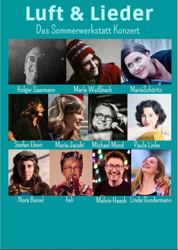 11 professional singer-songwriters do the honors // © provie Theater 11 professional singer-songwriters do the honors // © provie Theater