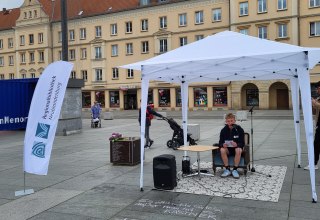 Event picture for the readings of the book burning in 1933 // © Vier-Tore-Stadt Neubrandenburg Event picture for the readings of the book burning in 1933 // © Vier-Tore-Stadt Neubrandenburg