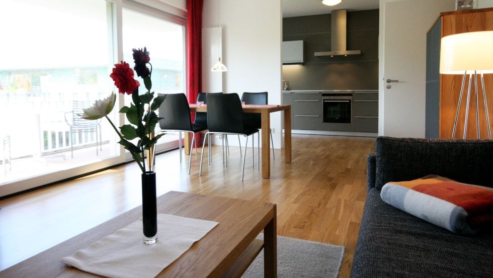 Woonkamer Kurparkresidenz, © Kurparkresidenz Warnemünde