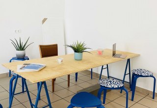 Creative corner in the Ping Pong Salon, © Katja Thiede