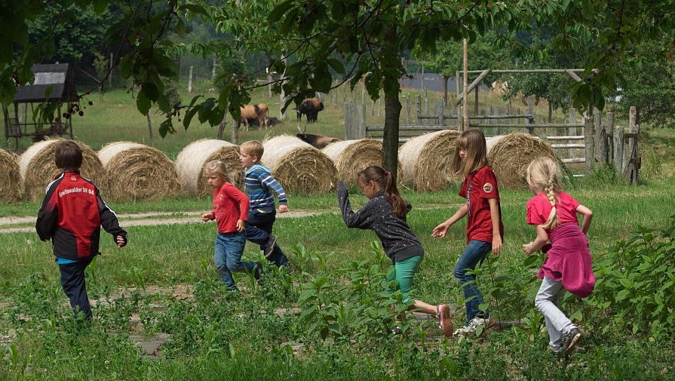 Plezier en spelletjes op kinderdag, © Naturerlebnispark Gristow