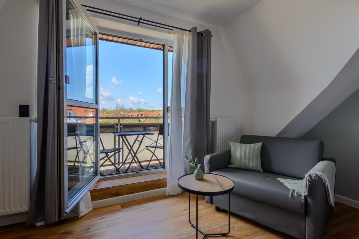 Double room with balcony // © Landhaus Nienhagen Double room with balcony // © Landhaus Nienhagen