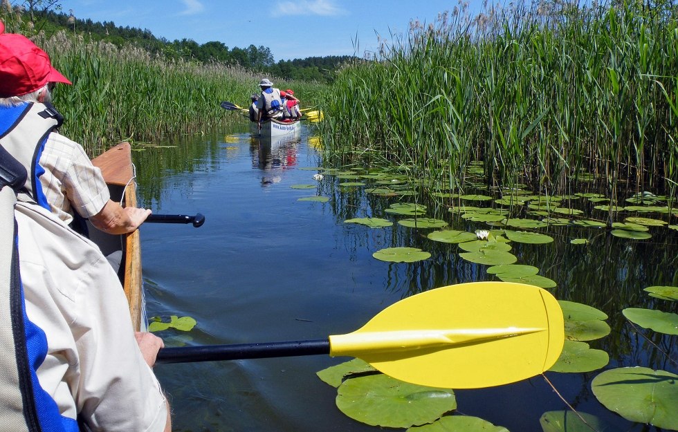 on a canoe safari through the M&uuml;ritz National Park, &copy; Kanu-Hecht