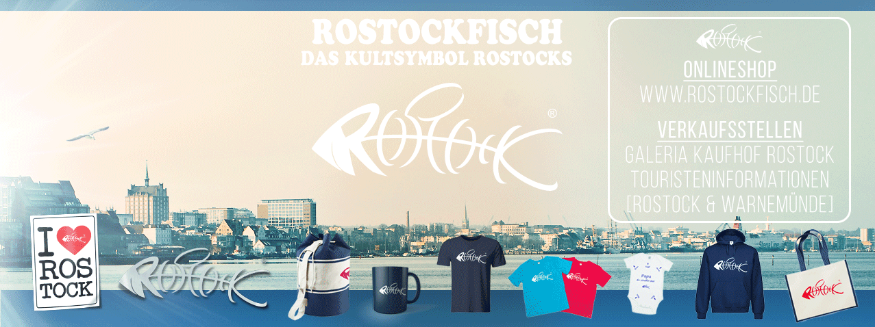 The Rostock fish... ?? ...is eye-catching, catchy and funny - so it has taken the hearts of Rostockers and everyone who loves Rostock by storm. // © www.rostockfisch.de The Rostock fish... ?? ...is eye-catching, catchy and funny - so it has taken the hearts of Rostockers and everyone who loves Rostock by storm. // © www.rostockfisch.de