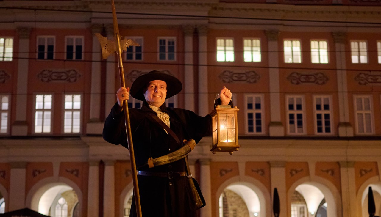 Nocny stróż w Rostocku, © TZRW/Beiker