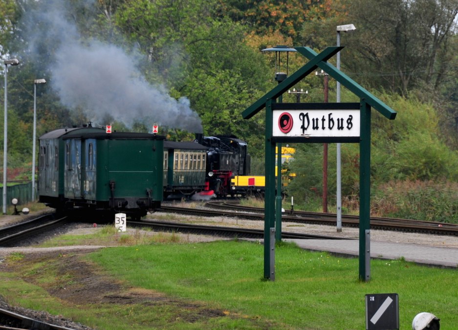 Rasender Roland na stacji kolejowej w Putbus na Rugii, © Tourismuszentrale Rügen