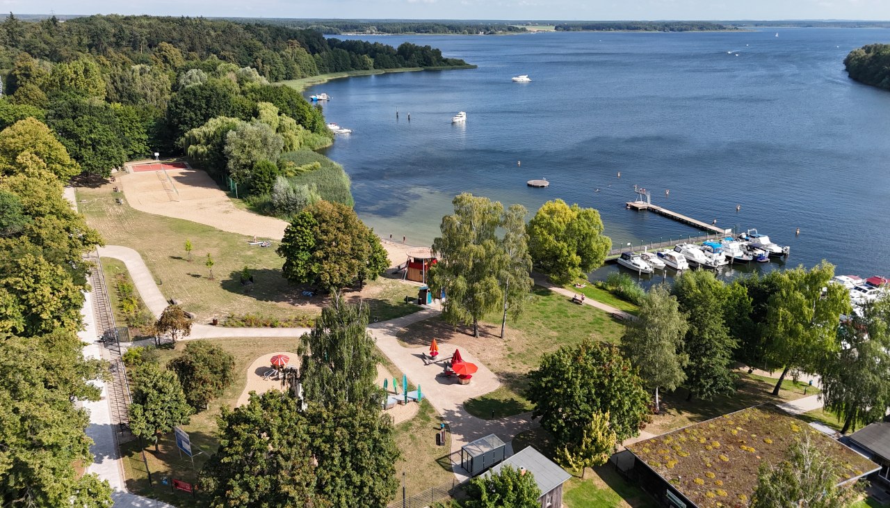 Aerial view of the Malchow lido (photo Thomas Neske), &copy; Thomas Neske