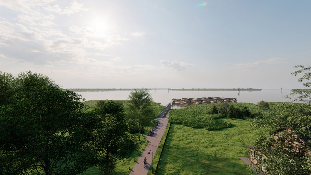 ośrodek portowy fuhlendorf-boddenblick, © Hafenresort Fuhlendorf / FHG floating house GmbH ośrodek portowy fuhlendorf-boddenblick, © Hafenresort Fuhlendorf / FHG floating house GmbH