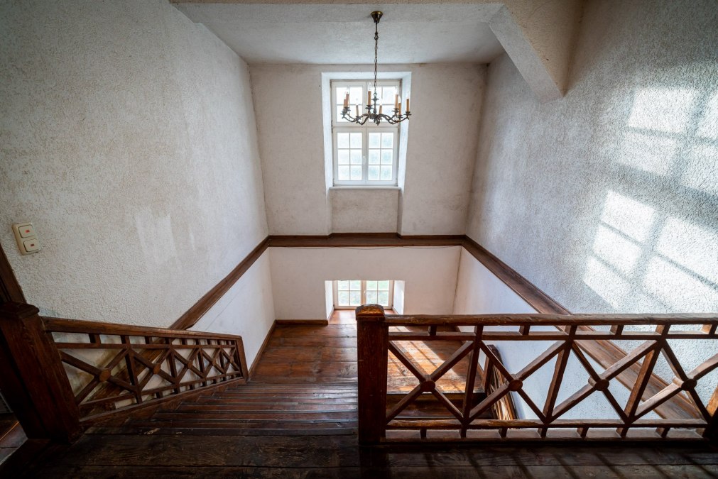 Staircase in baroque manor house, © DOMUSImages Staircase in baroque manor house, © DOMUSImages