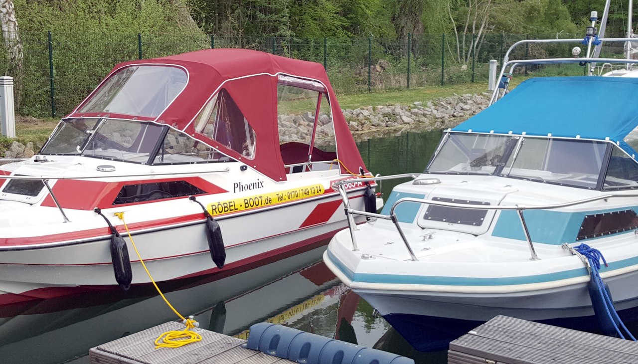 Łodzie sportowe w Röbel, © Röbel-Boot