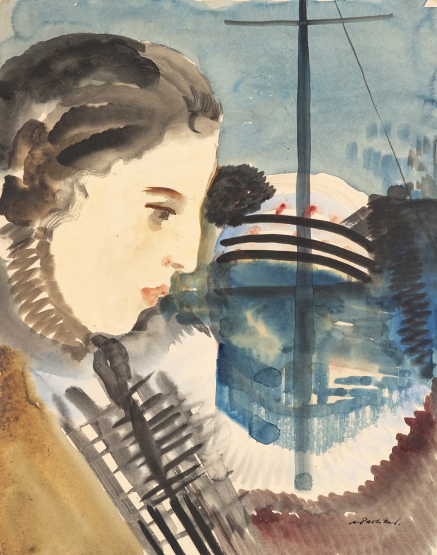 Alfred Partikel "Portrait of a woman (D. Partikel)", 1930,, &copy; DAEKVM ART/Galerie Alte Schule Ahrenshoop