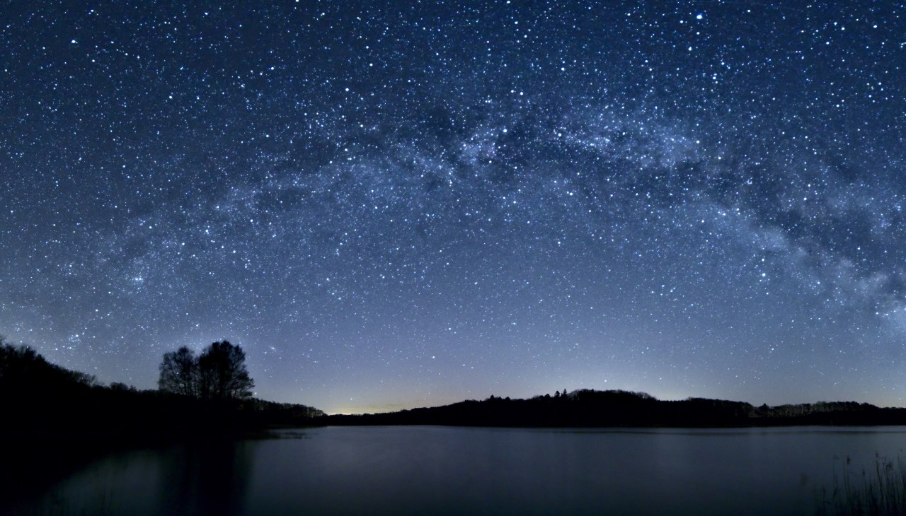 Starry sky over the Schaalsee, © TMV/Lamprecht Starry sky over the Schaalsee, © TMV/Lamprecht