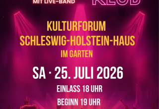 Karsten Karaoke Club with a live band on July 25, 2026, in the garden of the Schleswig-Holstein House // © Karsten Stotko Karsten Karaoke Club with a live band on July 25, 2026, in the garden of the Schleswig-Holstein House // © Karsten Stotko