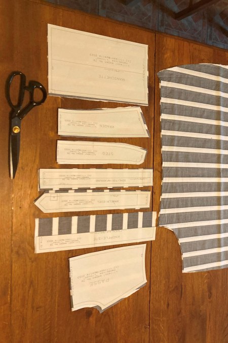 Pattern pieces for a blouse, © Katharina Ostermeier