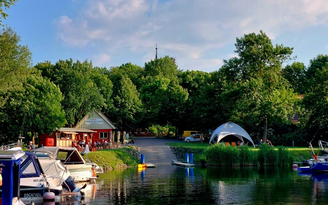 Stolpe haven aan het Peene Water wandel rustgebied Camping, © Tobias Oertel, Spantekow
