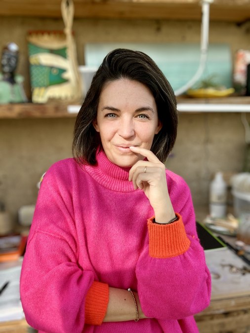 Podcast KUNST! SPEAK! with Frieda Bruhn at Kunstatelier Warnem&uuml;nde, &copy; Frieda Bruhn