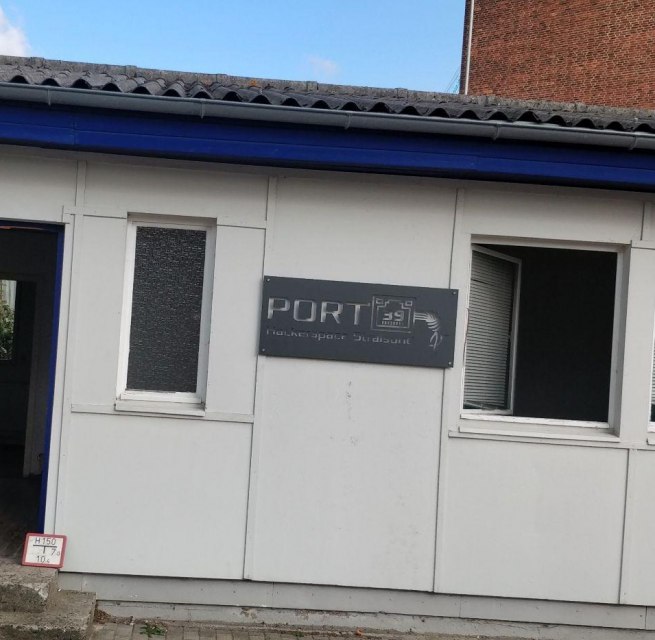 Exterior view of the Hackspace Stralsund of Port39 // Chaos Computer Club Stralsund // &copy; Port39 e.V.
