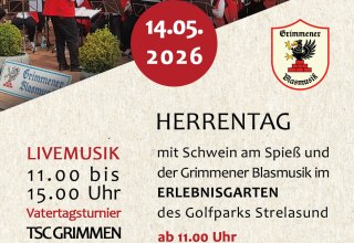 Gentlemen's Day at the Strelasund Golf Park with Grimmen brass band music // &copy; Golfpark Strelasund