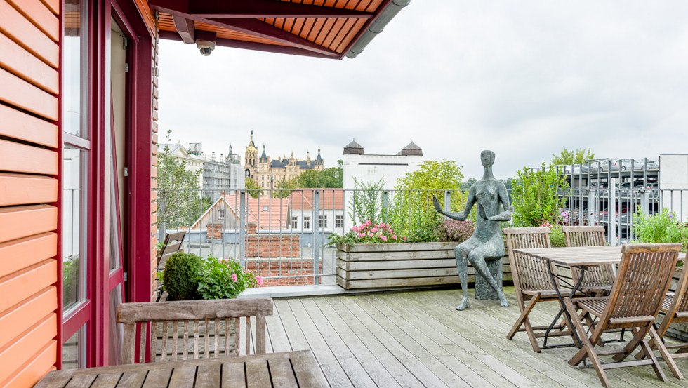 Mercure-hotel Schwerin Altstadt Balkonterras, © Mercure Hotel Schwerin Altstadt