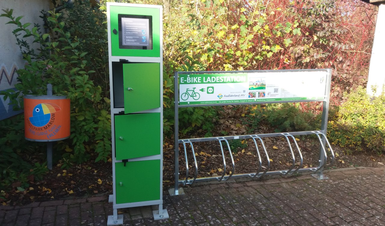e-bike-charging-station-bird-park-marlow, &copy; Tourismusverein Vogelparkregion Recknitztal e.V.