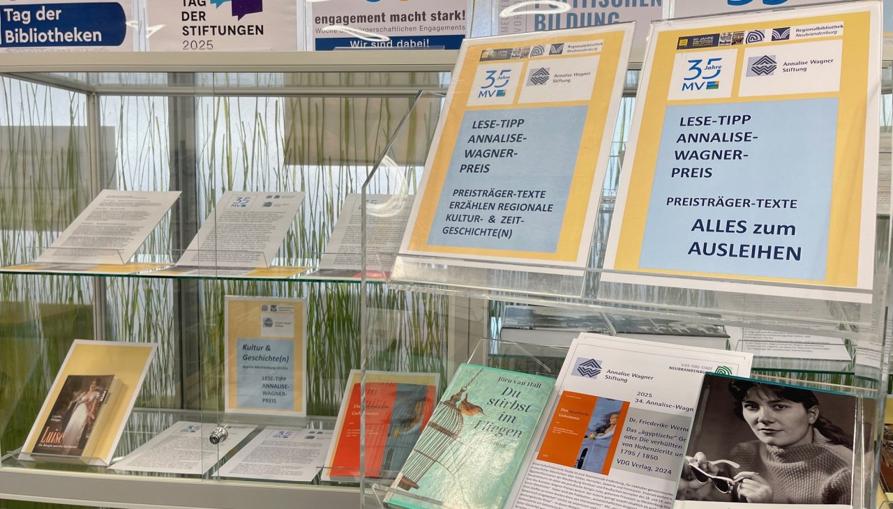 2025 Reading tip Annalise Wagner Prize Regional Library Neubrandenburg, © RB NB