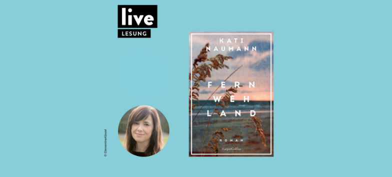 Kati Naumann with her novel Fernwehland, © H. Hugendubel & Co. KG