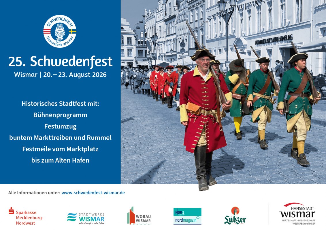 25. Schwedenfest vom 20. bis 23. August 2026 in Wismar // &copy; Carsten Raum